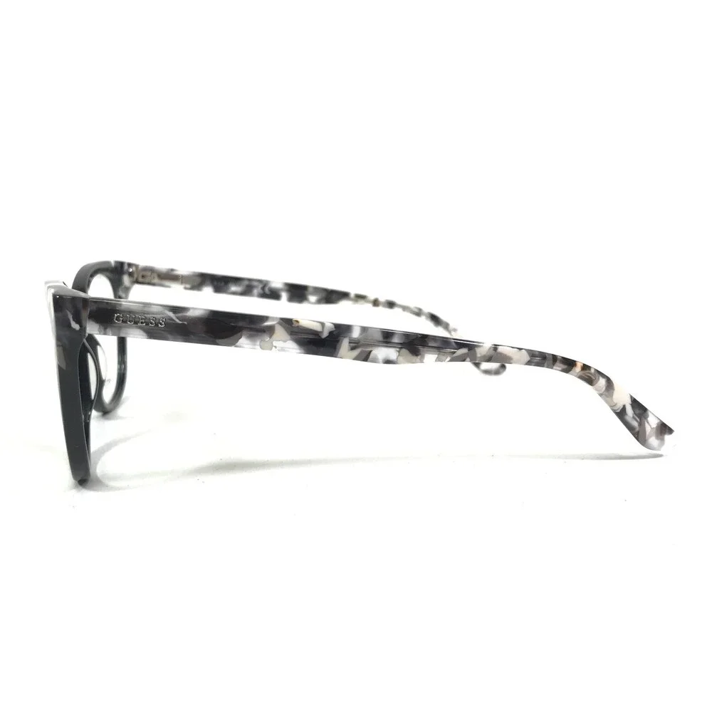 Guess Eyeglasses Frames GU2675 001 Black Grey Clear Cat Eye Full Rim 49-19-140